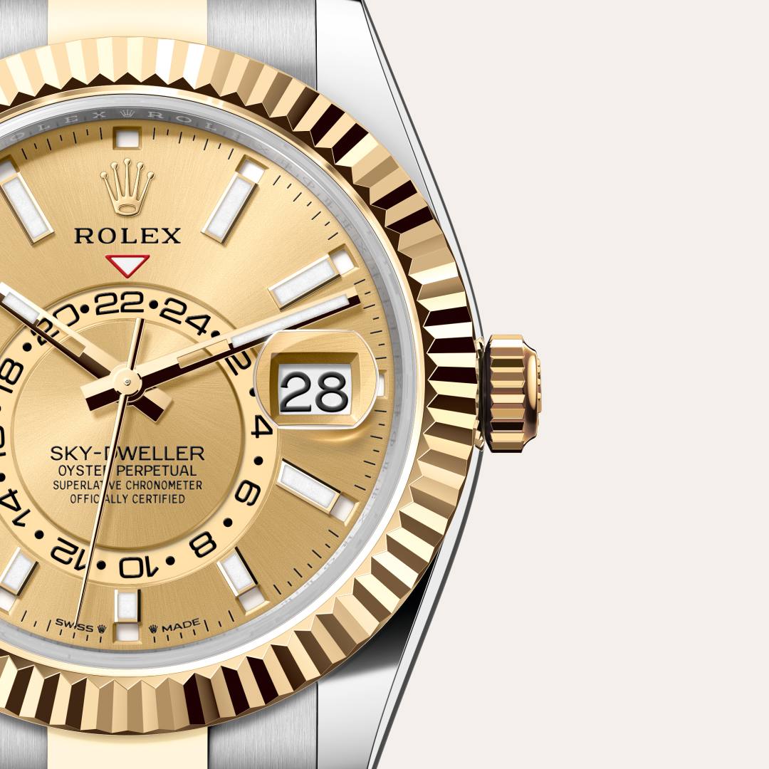 El oro es codiciado por su lustre y su nobleza. El acero afianza la fuerza y la fiabilidad. Juntos, combinan armoniosamente lo mejor de sus propiedades. Verdadera firma de Rolex, el Rolesor ha sido parte de los modelos Rolex desde principios de los años treinta y fue patentado como nombre en 1933. Es uno de los prominentes pilares de la colección Oyster Perpetual.