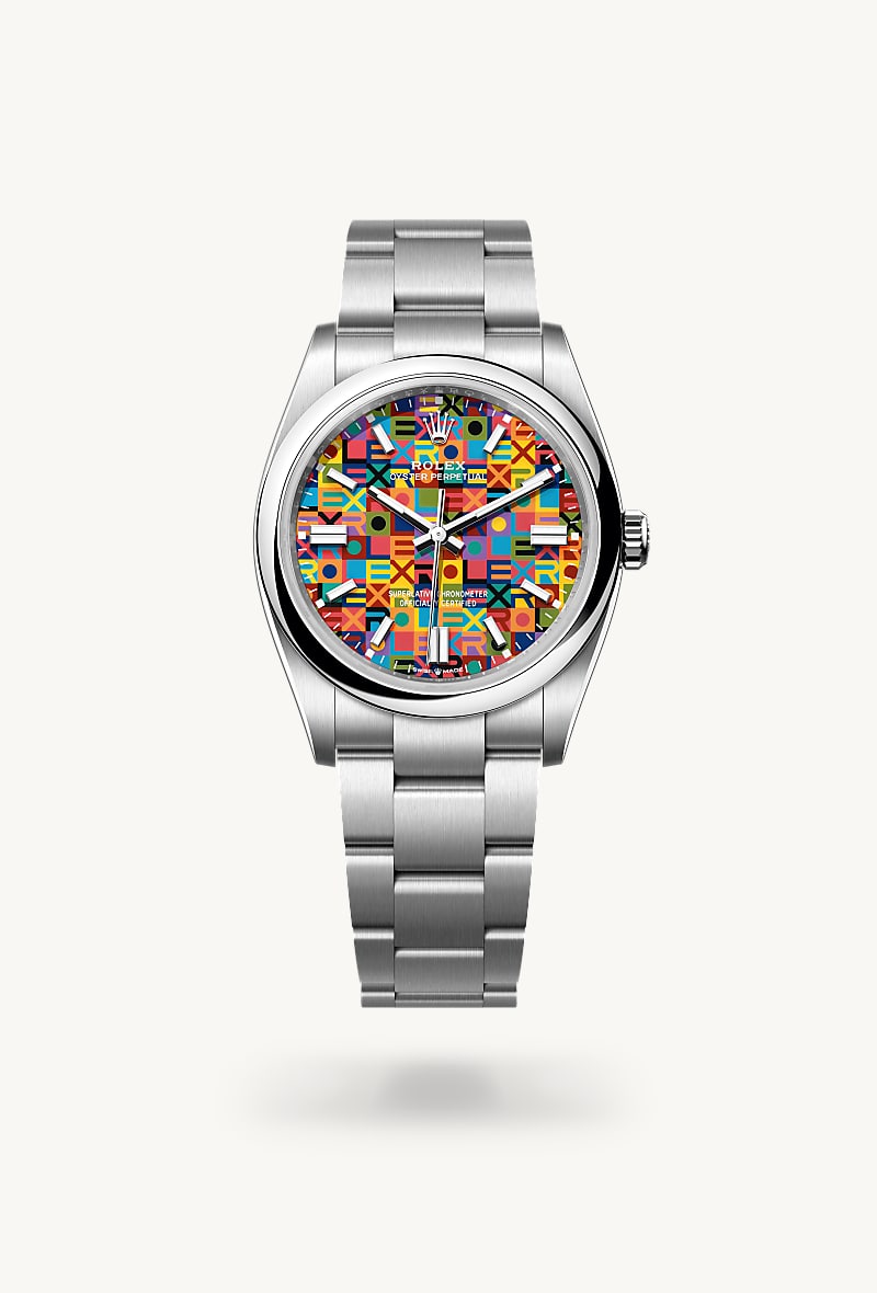 rolex Oyster Perpetual 36 en Oyster, 36 mm, acero Oystersteel, M126000-0016* Christie's