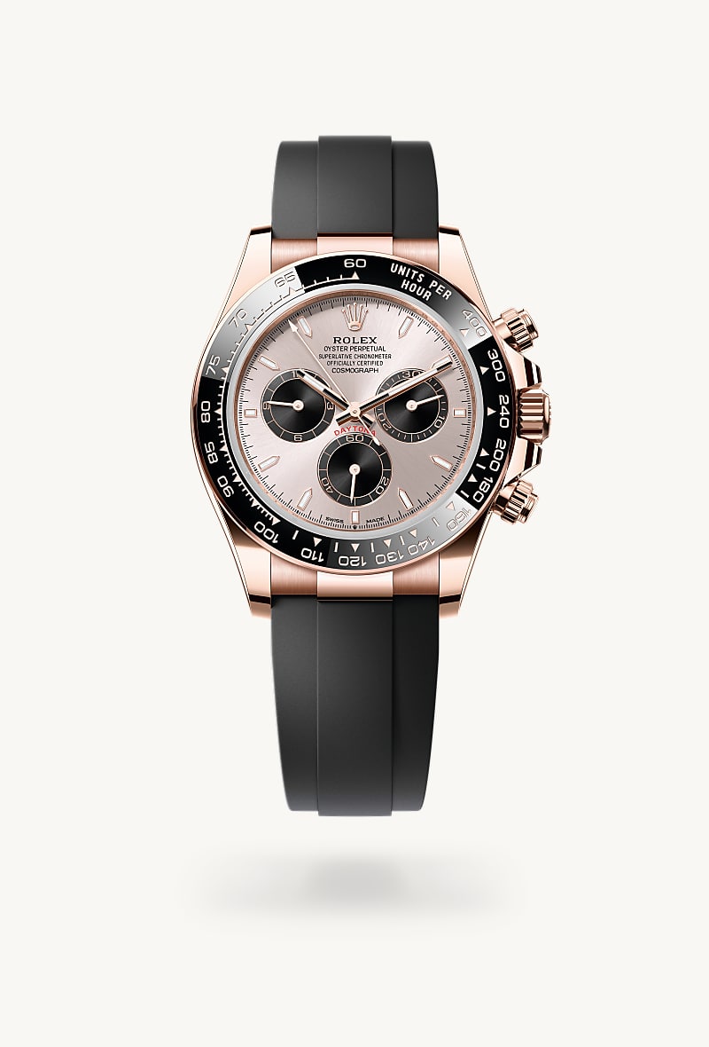 rolex Cosmograph Daytona en Oyster, 40 mm, oro Everose, M126515LN-0006* Christie's