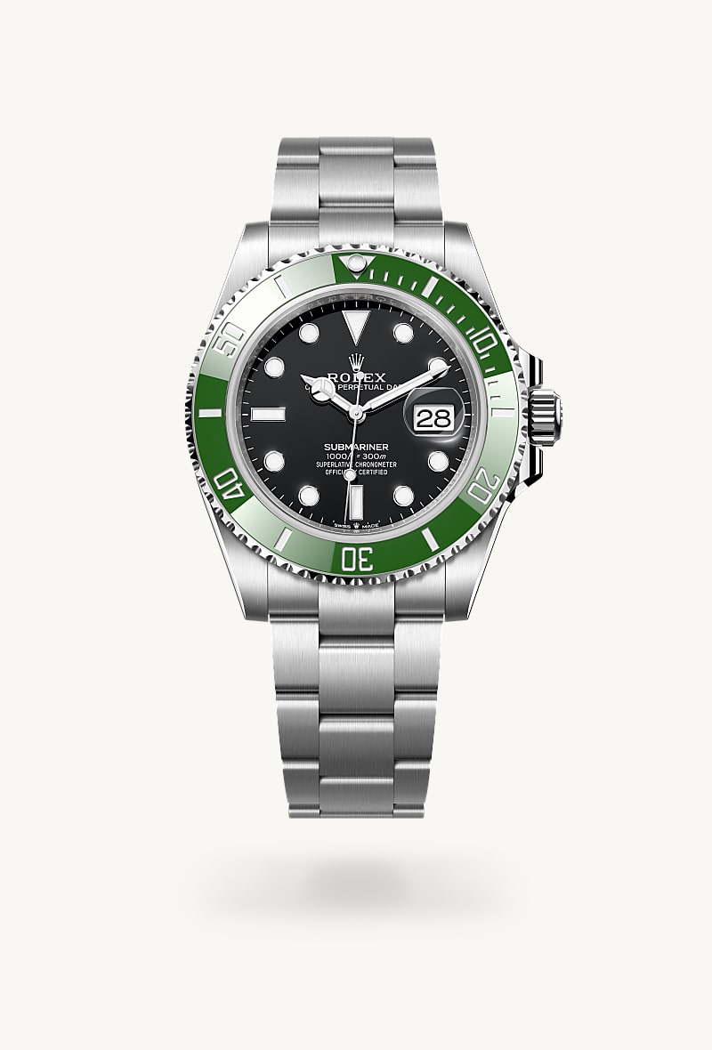 rolex Submariner Date en Oyster, 41 mm, acero Oystersteel, M126610LV-0002* Christie's