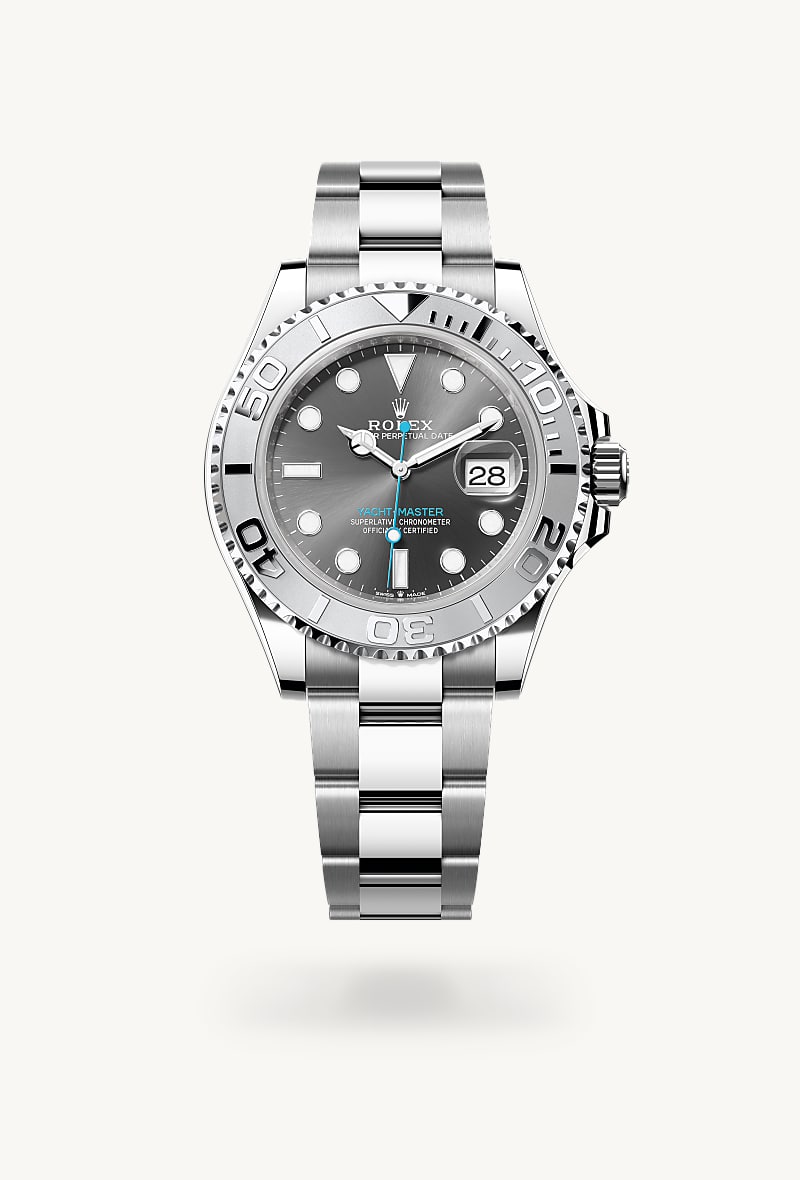 rolex Yacht-Master 40 en Oyster, 40 mm, acero Oystersteel y platino, M126622-0001* Christie's