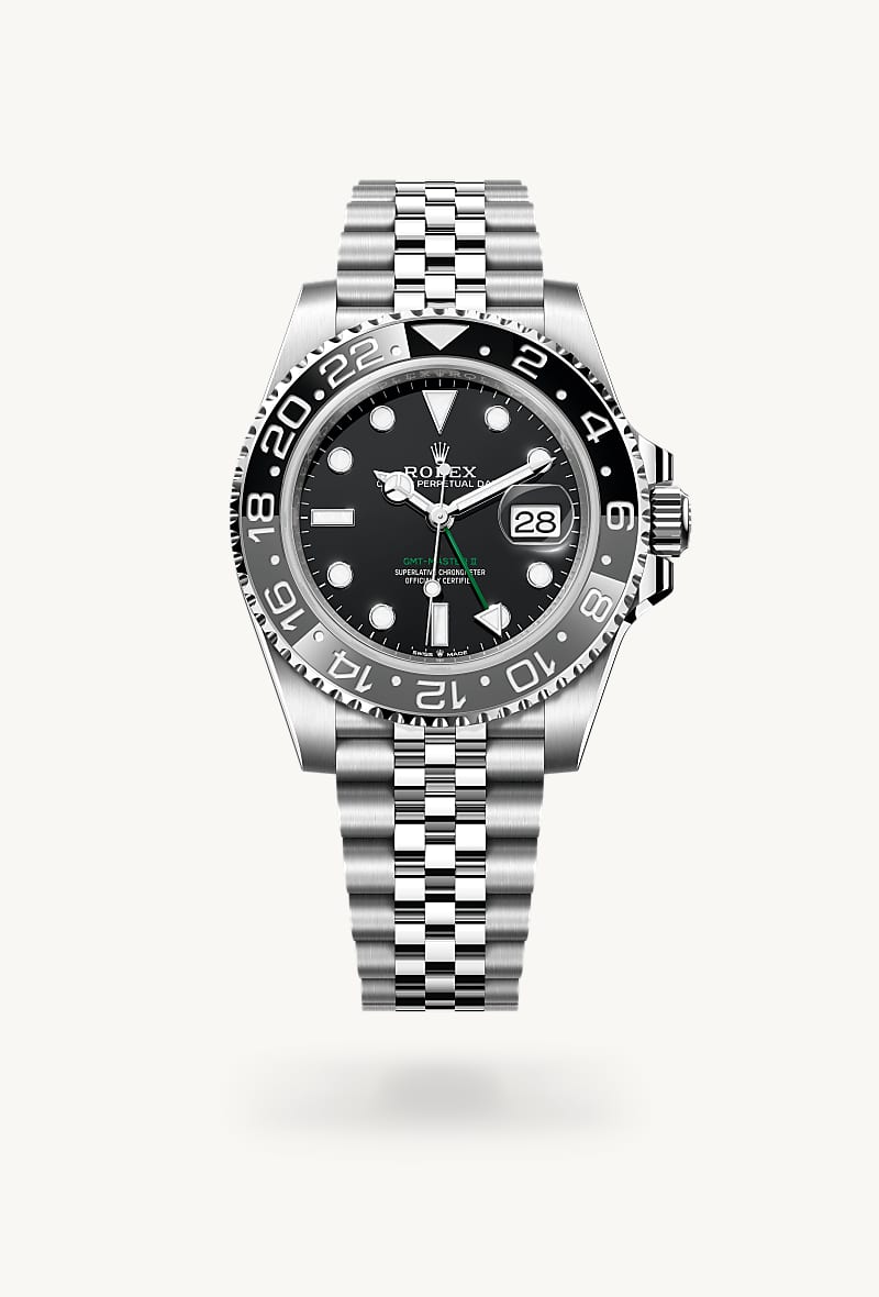 rolex GMT-Master II en Oyster, 40 mm, acero Oystersteel, M126710GRNR-0003* Christie's