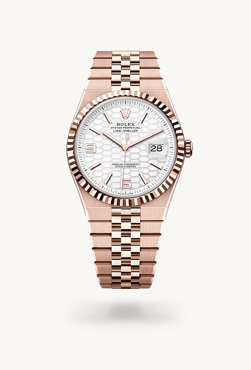 rolex Land-Dweller 40 en Oyster, 40 mm, oro Everose, M127335-0001* Christie's
