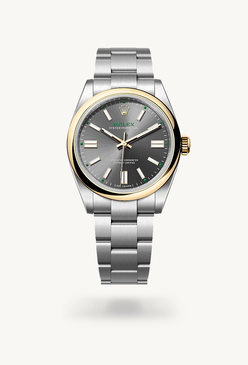 rolex Oyster Perpetual 41 en Oyster, 41 mm, acero Oystersteel y oro amarillo, M134303-0001* Christie's