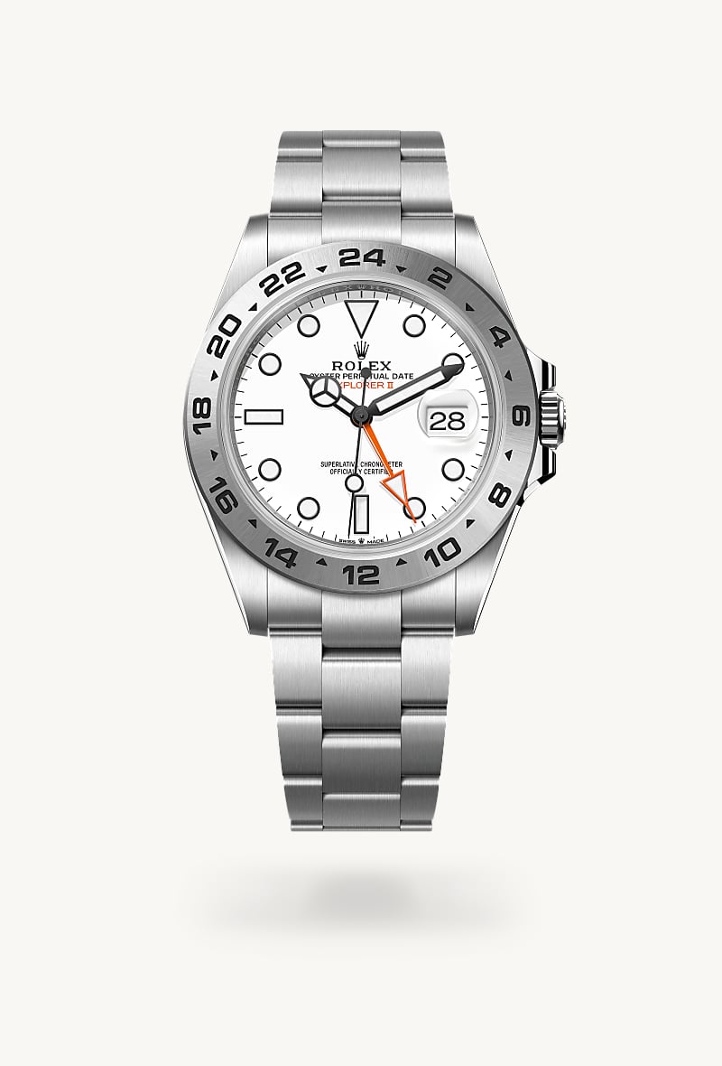 rolex Explorer II en Oyster, 42 mm, acero Oystersteel, M226570-0001* Christie's