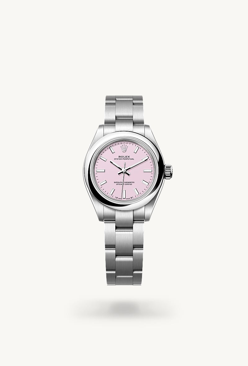 rolex Oyster Perpetual 28 en Oyster, 28 mm, acero Oystersteel, M276200-0009* Christie's