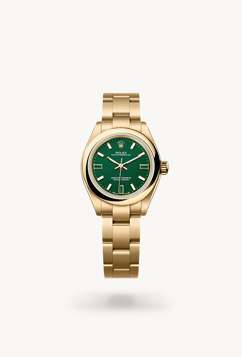 rolex Oyster Perpetual 28 en Oyster, 28 mm, oro amarillo, M276208-0002* Christie's