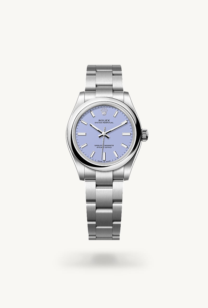 rolex Oyster Perpetual 31 en Oyster, 31 mm, acero Oystersteel, M277200-0014* Christie's