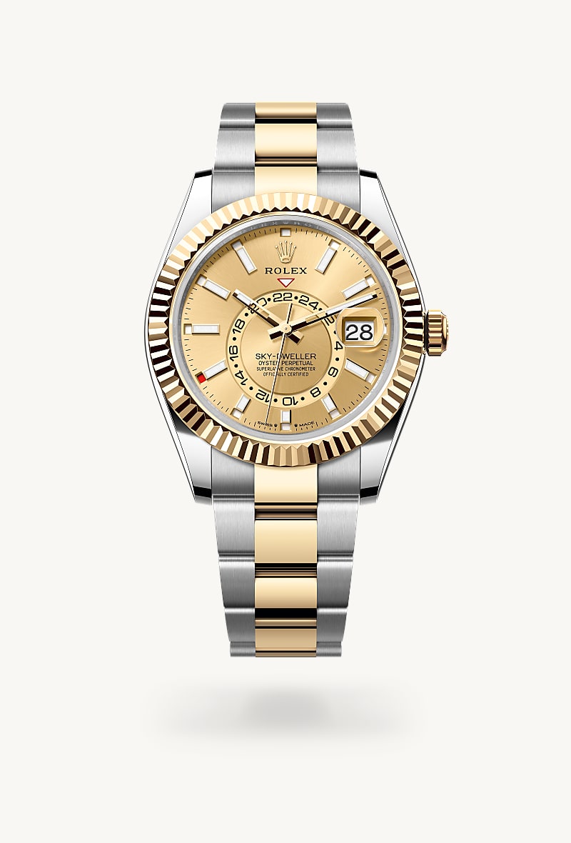 rolex Sky-Dweller en Oyster, 42 mm, acero Oystersteel y oro amarillo, M336933-0001* Christie's