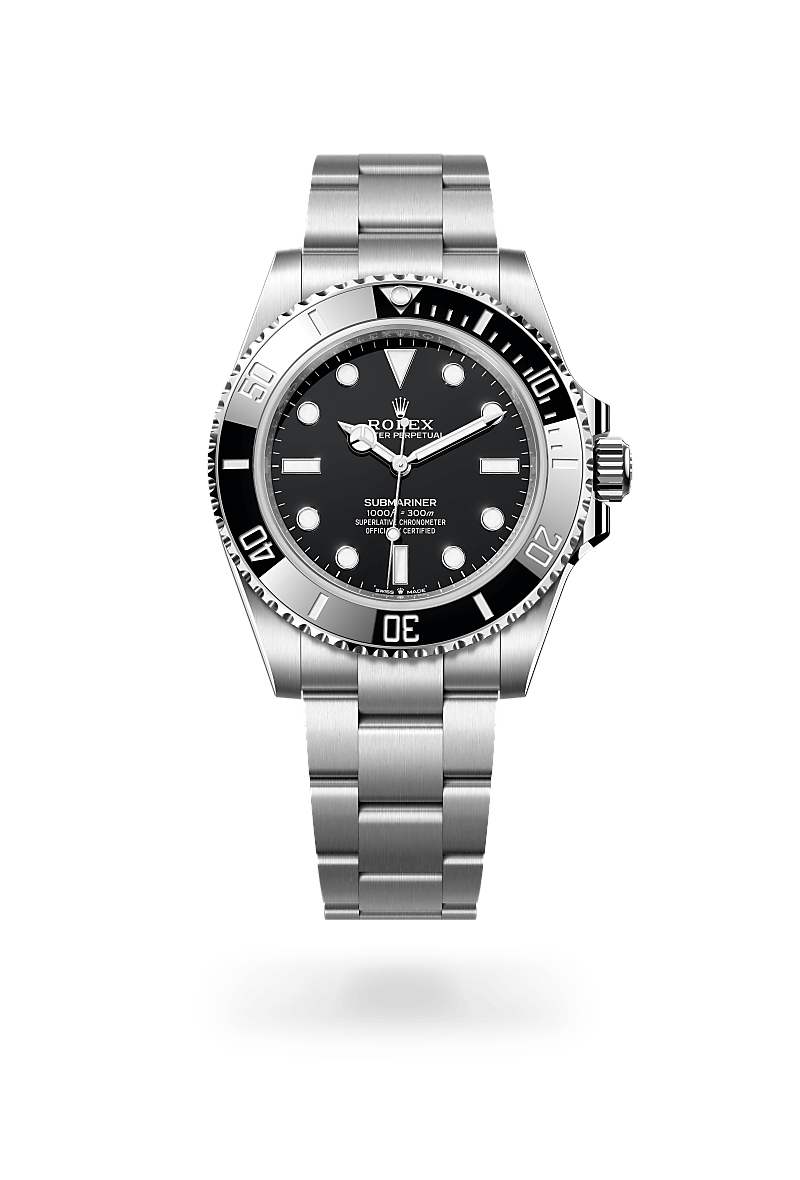 el bisel giratorio del submariner es una característica fundamental de este reloj. sus graduaciones de 60 minutos permiten controlar con seguridad y precisión el tiempo de inmersión y las paradas de descompresión. manufacturado por rolex a partir de una cerámica dura y resistente a la corrosión, el disco de bisel cerachrom es prácticamente imposible de rayar. la sustancia luminiscente en el cero del bisel garantiza una legibilidad óptima, sin importar el grado de oscuridad del entorno. el canto estriado del bisel ha sido diseñado cuidadosamente con el fin de ofrecer un excelente agarre bajo el agua, incluso con los guantes puestos.