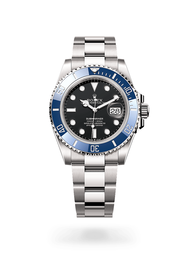el bisel giratorio del submariner es una característica fundamental de este reloj. sus graduaciones de 60 minutos permiten controlar con seguridad y precisión el tiempo de inmersión y las paradas de descompresión. manufacturado por rolex a partir de una cerámica dura y resistente a la corrosión, el disco de bisel cerachrom es prácticamente imposible de rayar. la sustancia luminiscente en el cero del bisel garantiza una legibilidad óptima, sin importar el grado de oscuridad del entorno. el canto estriado del bisel ha sido diseñado cuidadosamente con el fin de ofrecer un excelente agarre bajo el agua, incluso con los guantes puestos.